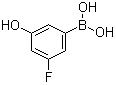 structure of CAS# 871329-82-7, (3-Fluoro-5-hydroxyphenyl)boronic acid;B-(3-Fluoro-5-hydroxyphenyl)boronic acid