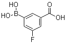 structure of CAS# 871329-84-9, 3-Borono-5-fluoro-benzoic acid