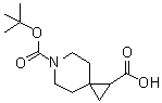 结构式 CAS# 871727-05-8, 6-(叔丁氧羰基)-6-氮杂螺[2.5]辛烷-1-羧酸