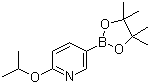 结构式 CAS# 871839-91-7, 2-异丙氧基吡啶-5-硼酸频哪醇酯; 6-异丙氧基吡啶-3-硼酸频哪醇酯