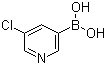 结构式 CAS# 872041-85-5, 5-氯吡啶-3-硼酸