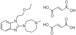 Emedastine difumarate molecular structure (CAS 87233-62-3)