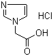 结构式 CAS# 87266-37-3, 1H-咪唑-1-乙酸盐酸盐