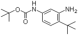 结构式 CAS# 873055-92-6, (3-氨基-4-(叔丁基)苯基)氨基甲酸叔丁酯