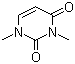 structure of CAS# 874-14-6, 1,3-Dimethyluracil;1,3-Dimethyl-2,4(1H,3H)-pyrimidinedione; 2,4-Dihydroxy-1,3-dimethylpyrimidine