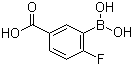 结构式 CAS# 874219-59-7, 5-羧基-2-氟苯硼酸