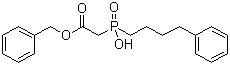 structure of CAS# 87460-09-1, Benzyl hydroxy(4-phenylbutyl)phosphinoylacetate;[Hydroxy-(4-phenylbutyl)phosphinyl]acetic acid phenylmethyl ester