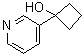 structure of CAS# 87549-96-0, 1-(3-Pyridinyl)cyclobutanol