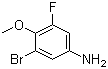 结构式 CAS# 875664-44-1, 3-溴-5-氟-4-甲氧基苯胺