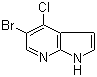 结构式 CAS# 876343-82-7, 5-溴-4-氯-7-氮杂吲哚