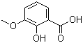 structure of CAS# 877-22-5, 3-Methoxysalicylic acid;2-Hydroxy-3-methoxybenzoic acid