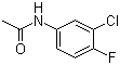 结构式 CAS# 877-90-7, 3'-氯-4'-氟乙酰苯胺