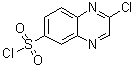 structure of CAS# 877078-00-7, 2-Chloro-6-quinoxalinesulfonyl chloride