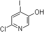 结构式 CAS# 877133-58-9, 2-氯-5-羟基-4-碘吡啶