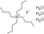 结构式 CAS# 87749-50-6, 四丁基氟化铵三水合物