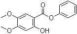 结构式 CAS# 877997-98-3, 2-羟基-4,5-二甲氧基苯甲酸苯基酯