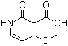 structure of CAS# 87853-70-1, 1,2-Dihydro-4-methoxy-2-oxo-3-pyridinecarboxylic acid