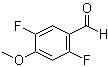 structure of CAS# 879093-08-0, 2,5-Difluoro-4-methoxybenzaldehyde