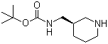 structure of CAS# 879275-33-9, (R)-tert-Butyl [[piperidin-3-yl]methyl]carbamate;tert-Butyl (R)-piperidin-3-ylmethylcarbamate