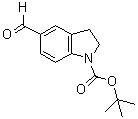 structure of CAS# 879887-32-8, 5-Formyl-2,3-dihydro-1H-indole-1-carboxylic acid 1,1-dimethylethyl ester