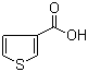 structure of CAS# 88-13-1, 3-Thiophenezoic acid;3-Thiophenecarboxylic acid; Thiophene-3-carboxylic acid; 3-Thiophenic acid; 3-Thenoic acid