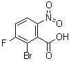 结构式 CAS# 881415-27-6, 2-溴-3-氟-6-硝基苯甲酸