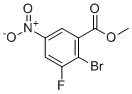 structure of CAS# 881415-30-1, Methyl 2-bromo-3-fluoro-5-nitrobenzoate