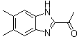 structure of CAS# 881672-80-6, 1-(5,6-Dimethyl-1H-benzimidazol-2-yl)ethanone