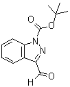 structure of CAS# 882188-88-7, 3-Formyl-1H-indazole-1-carboxylic acid 1,1-dimethylethyl ester