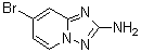 structure of CAS# 882521-63-3, 7-Bromo-[1,2,4]triazolo[1,5-a]pyridin-2-amine;(7-Bromo-[1,2,4]triazolo[1,5-a]pyridin-2-yl)amine