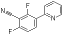 structure of CAS# 883106-18-1, 2,6-Difluoro-3-(2-pyridinyl)benzonitrile