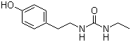 结构式 CAS# 883107-36-6, N-乙基-N'-[2-(4-羟基苯基)乙基]脲