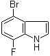 结构式 CAS# 883500-66-1, 4-溴-7-氟吲哚