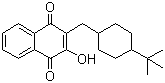 结构式 CAS# 88426-33-9, 布帕伐醌; 2-[(4-叔丁基环己基)甲基]-3-羟基-1,4-萘二酮