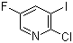 structure of CAS# 884494-33-1, 2-Chloro-5-fluoro-3-iodopyridine