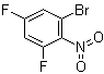 structure of CAS# 884494-38-6, 1-Bromo-3,5-difluoro-2-nitrobenzene