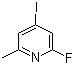 structure of CAS# 884494-45-5, 2-Fluoro-4-iodo-6-methylpyridine