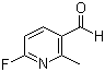 structure of CAS# 884494-96-6, 6-Fluoro-2-methylpyridine-3-carboxaldehyde