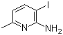 structure of CAS# 884495-19-6, 3-Iodo-6-methyl-2-pyridinamine