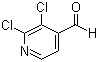 structure of CAS# 884495-41-4, 2,3-Dichloro-4-pyridinecarboxaldehyde