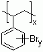 structure of CAS# 88497-56-7, Brominated polystyrene ;Ethenyl-benzene homopolymer brominated; BPS