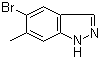 结构式 CAS# 885223-72-3, 5-溴-6-甲基-1H-吲唑