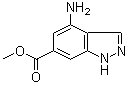 结构式 CAS# 885518-51-4, 4-氨基-1H-吲唑-6-羧酸甲酯