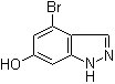 结构式 CAS# 885518-75-2, 4-溴-1H-吲唑-6-醇