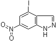 structure of CAS# 885519-85-7, 4-Iodo-6-nitro-1H-indazole