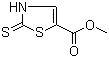 structure of CAS# 885685-70-1, 2-Mercaptothiazole-5-carboxylic acid methyl ester;2,3-Dihydro-2-thioxo-5-thiazolecarboxylic acid methyl ester