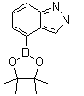 2-Methyl-2H-indazole-4-boronic acid pinacol ester molecular structure (CAS 885698-95-3)