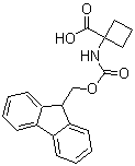 structure of CAS# 885951-77-9, Fmoc-1-aminocyclobutane-1-carboxylic acid