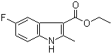 structure of CAS# 886362-70-5, 5-Fluoro-2-methyl-1H-indole-3-carboxylic acid ethyl ester