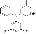 structure of CAS# 886362-94-3, 1-(3,5-Difluorophenyl)-3-(1-methylethyl)-1H-indole-2-methanol